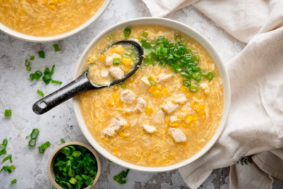 Sweet Corn And Chicken Soup