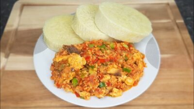 Boiled/Fried Yam | Plantain With Egg Sauce - Image 2