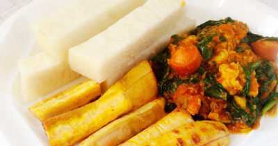 Boiled/Fried Yam | Plantain With Egg Sauce - Image 3